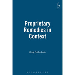 ISBN Proprietary Remedies in Context livre Loi Anglais Couverture rigide