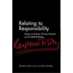ISBN Relating to Responsibility (Essays in Honour of Tony Honoré on his 80th Birthday) livre Loi Anglais Couverture rigide