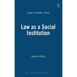 ISBN Law as a Social Institution livre Loi Anglais Couverture rigide 144 pages