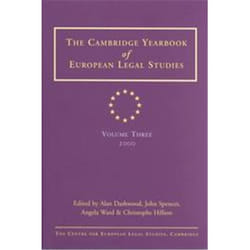 Allen & Unwin Cambridge Yearbook of European Legal Studies Vol 3, 2000 livre Loi Anglais Couverture rigide