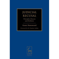 ISBN Judicial Recusal (Principles, Process and Problems) livre Loi Anglais Couverture rigide