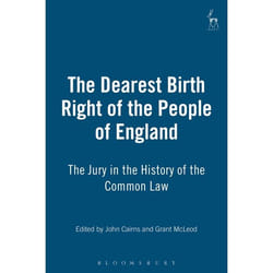 ISBN The Dearest Birth Right of the People of England (The Jury in the History of the Common Law) livre Loi Anglais Couverture rigide