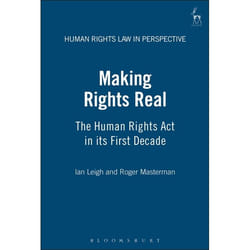 ISBN Making Rights Real (The Human Rights Act in its First Decade) livre Loi Anglais Couverture rigide 264 pages