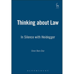 ISBN Thinking about Law (In Silence with Heidegger) livre Loi Anglais