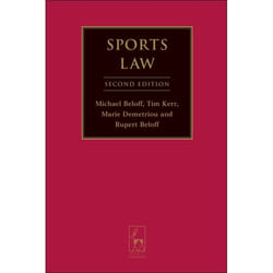 ISBN Sports Law livre Loi Anglais Couverture rigide
