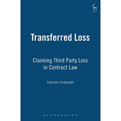 ISBN Transferred Loss (Claiming Third Party Loss in Contract Law) livre Loi Anglais Couverture rigide 273 pages