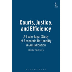 ISBN Courts, Justice, and Efficiency (A Socio-legal Study of Economic Rationality in Adjudication) livre Loi Anglais Couverture rigide