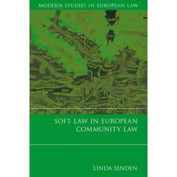 ISBN Soft Law in European Community Law livre Loi Anglais Couverture rigide