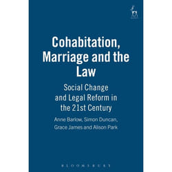 ISBN Cohabitation, Marriage and the Law (Social Change and Legal Reform in the 21st Century) livre Loi Anglais