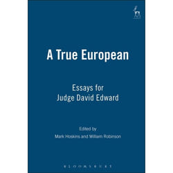 ISBN A True European (Essays for Judge David Edward) livre Loi Anglais Couverture rigide 444 pages