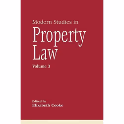 ISBN Modern Studies in Property Law - Volume 3, Loi, Anglais, Couverture rigide, 432 pages