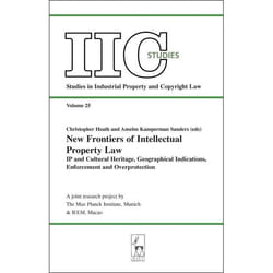 ISBN New Frontiers of Intellectual Property Law (IP and Cultural Heritage - Geographical Indications - Enforcement - Overprotection) livre Loi Anglais