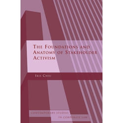 ISBN The Foundations and Anatomy of Shareholder Activism livre Loi Anglais Couverture rigide 204 pages
