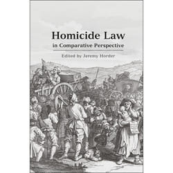 ISBN Homicide Law in Comparative Perspective livre Loi Anglais Couverture rigide