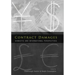 ISBN Contract Damages (Domestic and International Perspectives) livre Loi Anglais Couverture rigide
