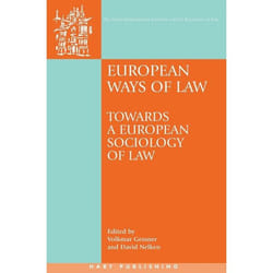 ISBN European Ways of Law (Towards a European Sociology of Law) livre Loi Anglais Couverture rigide 408 pages