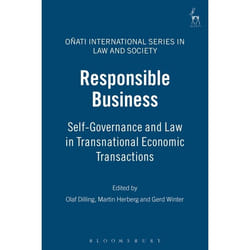 ISBN Responsible Business (Self-Governance and Law in Transnational Economic Transactions) livre Loi Anglais Couverture rigide