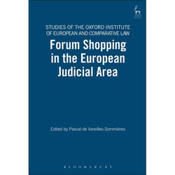 ISBN Forum Shopping in the European Judicial Area livre Loi Anglais Couverture rigide