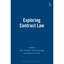 ISBN Exploring Contract Law, Anglais, Couverture rigide, 450 pages