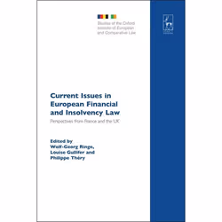ISBN Current Issues in European Financial and Insolvency Law (Perspectives from France and the UK), Loi, Anglais, Couverture ...