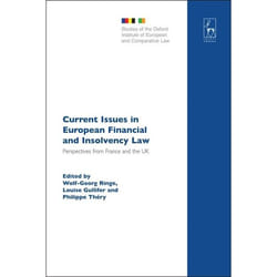 ISBN Current Issues in European Financial and Insolvency Law (Perspectives from France and the UK) livre Loi Anglais Couverture rigide