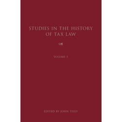 ISBN Studies in the History of Tax Law, Volume 3 livre Loi Anglais Couverture rigide 392 pages