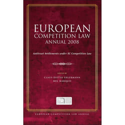 ISBN European Competition Law Annual 2008 (Antitrust Settlements under EC Competition Law) livre Loi Anglais Couverture rigide