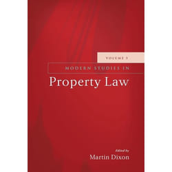 ISBN Modern Studies in Property Law - Volume 5 livre Loi Anglais Couverture rigide