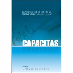 ISBN Capacitas (Contract Law and the Institutional Preconditions of a Market Economy), Loi, Anglais, Couverture rigide, 182 p ...