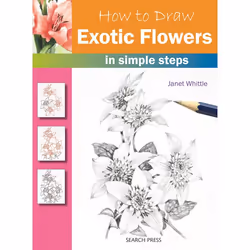 ISBN How to Draw: Exotic Flowers, Livre broché, 32 pages