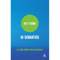 ISBN Key Terms in Semantics Couverture rigide