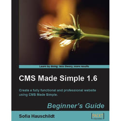 Packt CMS Made Simple 1.6: Beginner's Guide livre & manuel de logiciels