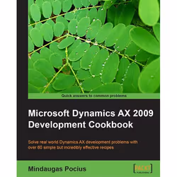 Packt Microsoft Dynamics AX 2009 Development Cookbook, Logiciel de gestion, 352 pages, Mindaugas Pocius, Packt