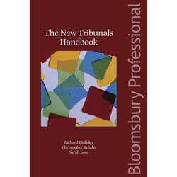 ISBN The New Tribunals Handbook livre Loi Anglais