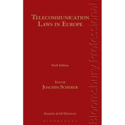 ISBN Telecommunication Laws in Europe livre Loi Anglais Couverture rigide