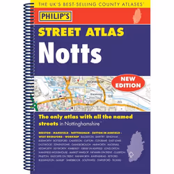 Hachette UK Philip's Street Atlas Nottinghamshire, Anglais, Livre broché, 272 pages