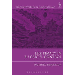 ISBN Legitimacy in EU Cartel Control livre Loi Anglais Couverture rigide 440 pages