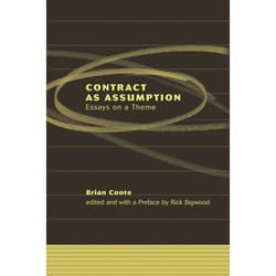 ISBN Contract as Assumption (Essays on a Theme) livre Loi Anglais Couverture rigide