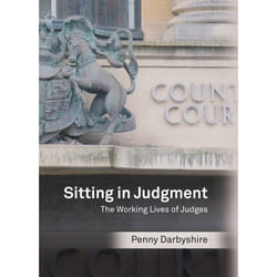 ISBN Sitting in Judgment (The Working Lives of Judges) livre Loi Anglais Couverture rigide