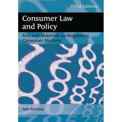 ISBN Consumer Law and Policy (Text and Materials on Regulating Consumer Markets) livre Loi Anglais