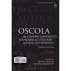 ISBN OSCOLA (The Oxford University Standard for Citation of Legal Authorities), Loi, Anglais, Livre broché, 64 pages