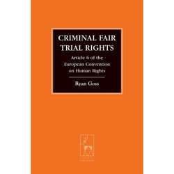 ISBN Criminal Fair Trial Rights (Article 6 of the European Convention on Human Rights) livre Loi Anglais Couverture rigide 254 pages