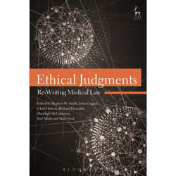 ISBN Ethical Judgments (Re-Writing Medical Law) livre Loi Anglais