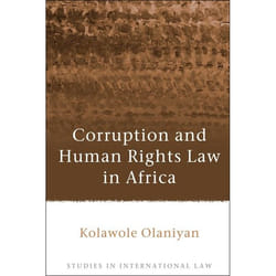 ISBN Corruption and Human Rights Law in Africa livre Loi Anglais Couverture rigide