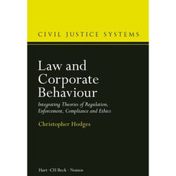 ISBN Law and Corporate Behaviour (Integrating Theories of Regulation, Enforcement, Compliance and Ethics) livre Loi Anglais Couverture rigide
