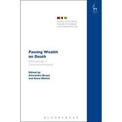 ISBN Passing Wealth on Death (Will-Substitutes in Comparative Perspective) livre Loi Anglais Couverture rigide