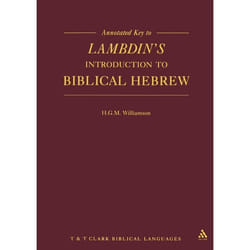 ISBN Annotated Key to Lambdin's Introduction to Biblical Hebrew