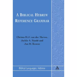 ISBN Biblical Hebrew Reference Grammar, Anglais, Livre broché, 403 pages