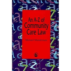 UBC Press An A-Z of Community Care Law livre