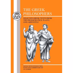 ISBN The Greek Philosophers (Selected Greek Texts from the Presocratics, Plato and Aristotle), Education, Anglais, Livre broc ...